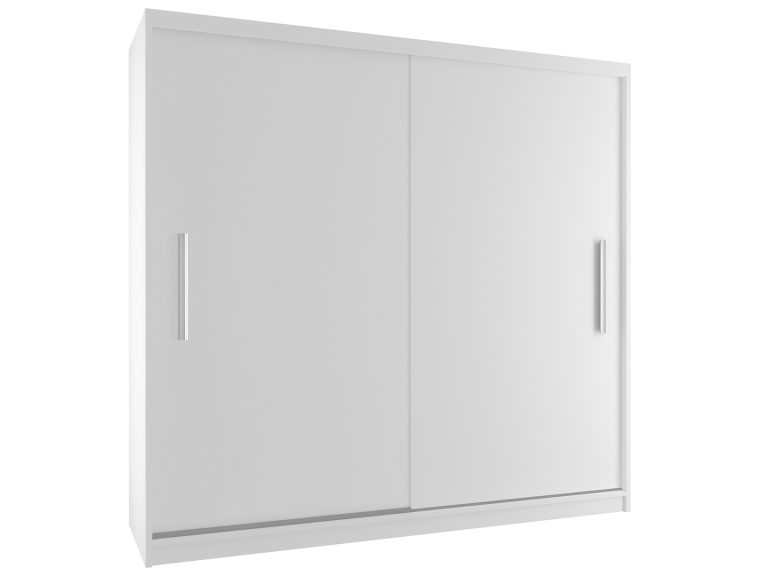 Kleiderschrank mit Schiebetüren 200 cm weiß matt Hersteller SI SZP1/2/W/0/AL
