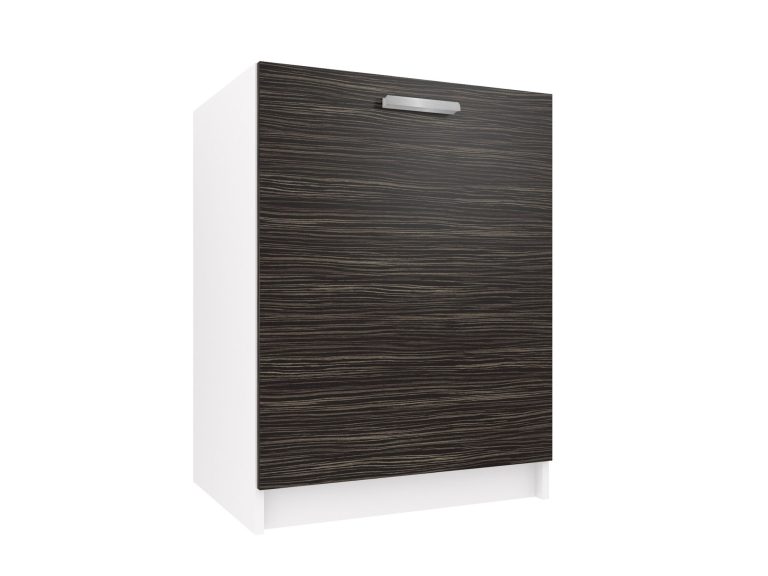 Belini Unterschrank für Spüle 60 cm Königs-Ebenholz ohne Arbeitsplatte TOR SDZ60/0/WT/HK/0/T