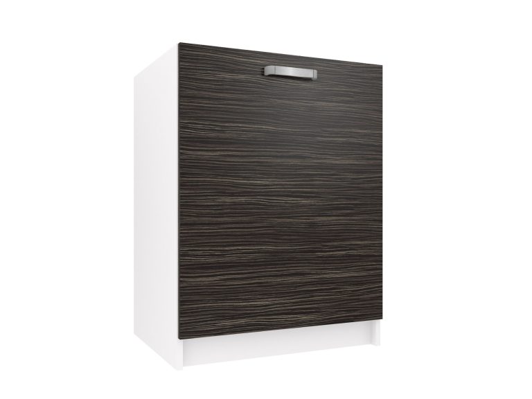 Belini Unterschrank für Spüle 60 cm Königliches Ebenholz ohne Arbeitsplatte TOR SDZ60/0/WT/HK/0/U