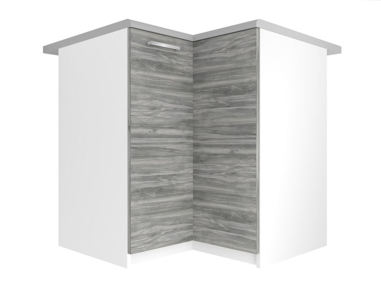 Küchenschrank Belini untere Ecke 90 cm Glamour Wood ohne Arbeitsplatte Hersteller TOR SNP90/2/WT/GW1/BB/E