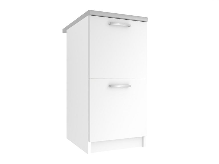Belini Unterschrank ohne Arbeitsplatte 40 cm Weiß Matt Hersteller TOR SD2-40/0/WT/WT/BB/E