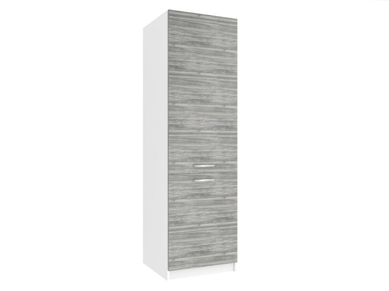 Küchenhochschrank Belini für Einbaukühlschrank 60 cm grau anthrazit Glamour Wood Hersteller TOR SSL60/0/WT/GW/0/E