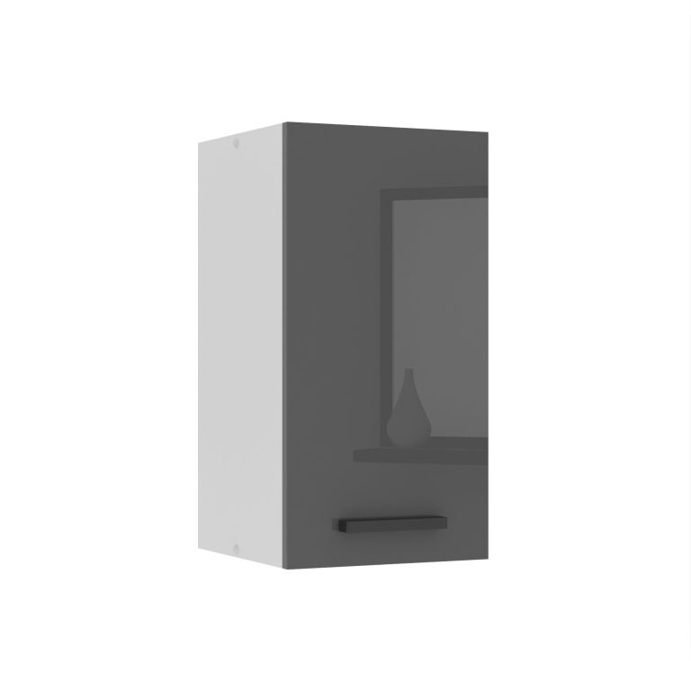 Belini Küchenschrank Premium Full Version oberer 30 cm Hochglanzgrau Hersteller INF SG30/0/WT/S/0/B1/PP
