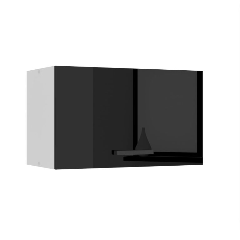 Belini Küchenschrank für Dunstabzugshaube Premium Full Version oberer 60 cm Hochglanzschwarz Hersteller INF SGP60/0/WT/B/0/B1/PP
