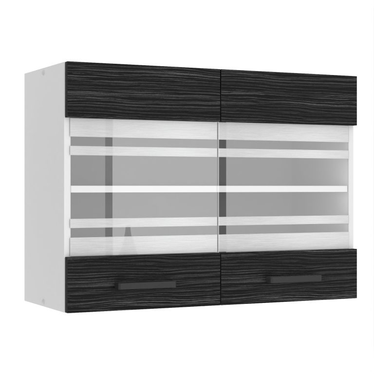 Belini Küchenschrank Premium Full Version oberer 80 cm königliches Ebenholz Hersteller TOR SGW80/0/WT/HK/0/B1/PP

