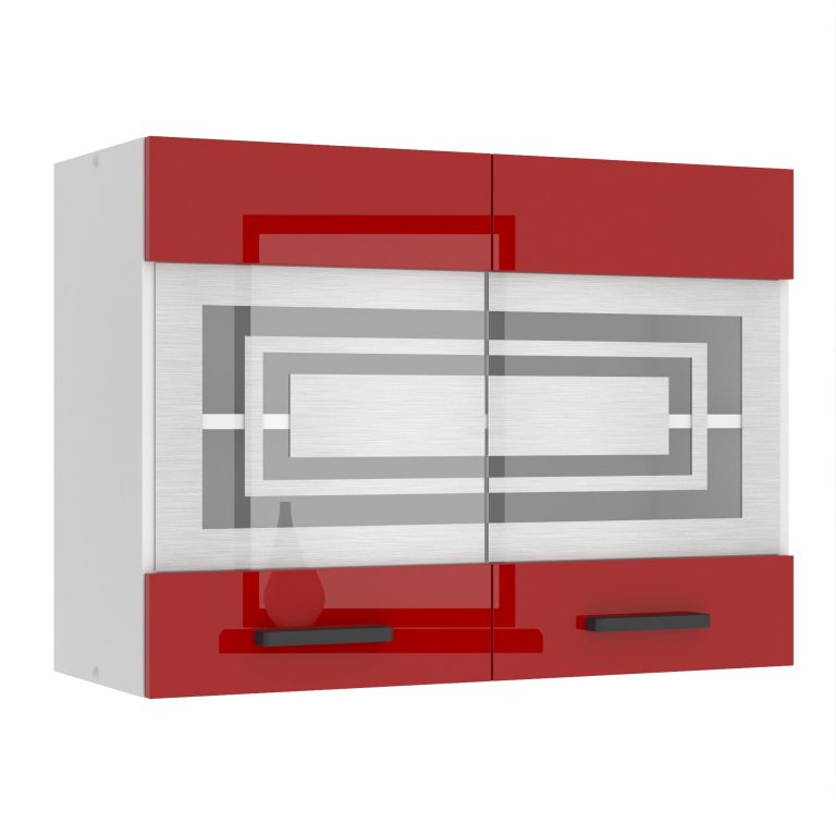 Belini Küchenschrank Premium Full Version oberer 80 cm Hochglanzrot Hersteller INF SGW80/0/WT/R/0/B1/PP


