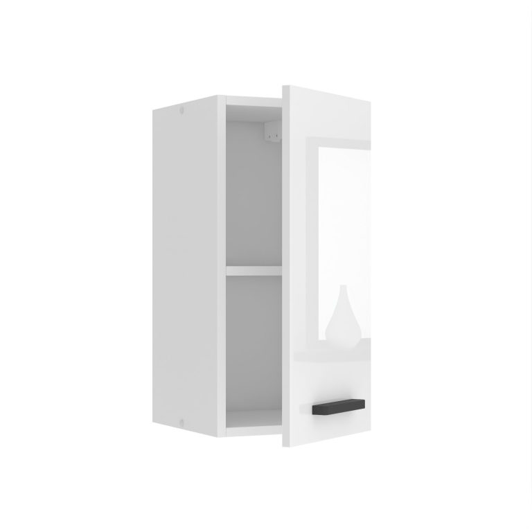 Belini Küchenschrank Premium Full Version oberer 30 cm Hochglanzweiß Hersteller INF SG30/0/WT/W/0/B1/PP
