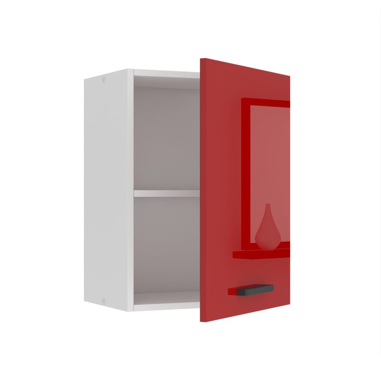 Belini Küchenschrank Premium Full Version oberer 45 cm Hochglanzrot Hersteller INF SG45/0/WT/R/0/B1/PP

