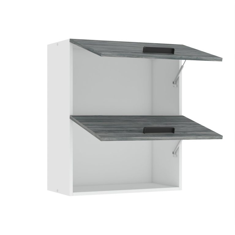 Belini Küchenschrank Premium Full Version oberer 60 cm Grau Anthrazit Glamour Wood Hersteller TOR SGP2-60/0/WT/GW/0/B1/PP


