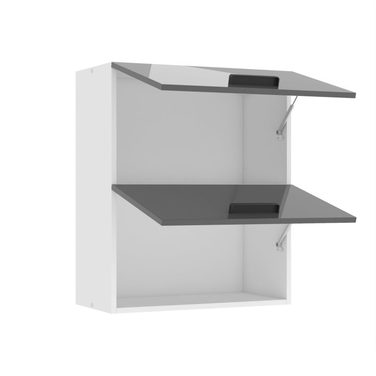 Belini Küchenschrank Premium Full Version oberer 60 cm Hochglanzgrau Hersteller INF SGP2-60/0/WT/S/0/B1/PP


