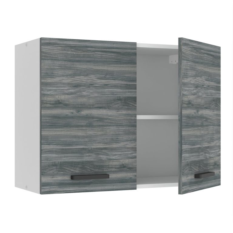 Belini Küchenschrank Premium Full Version oberer 80 cm Grau Anthrazit Glamour Wood Hersteller TOR SG80/0/WT/GW/0/B1/PP

