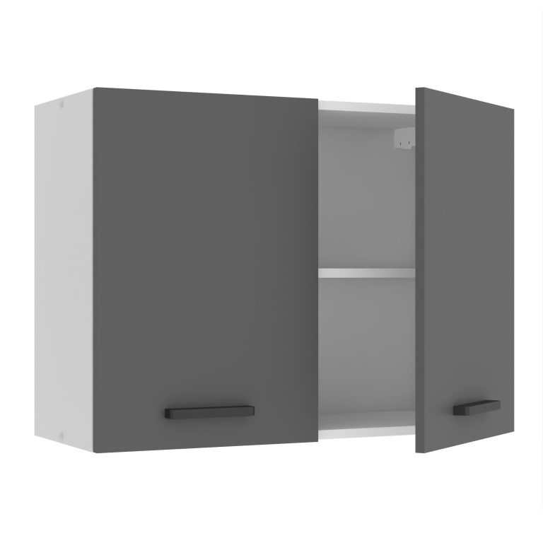 Belini Küchenschrank Premium Full Version oberer 80 cm Mattgrau Hersteller TOR SG80/0/WT/SR/0/B1/PP

