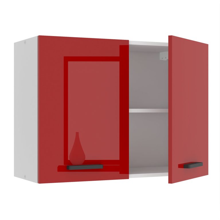 Belini Küchenschrank Premium Full Version oberer 80 cm Hochglanzrot Hersteller INF SG80/0/WT/R/0/B1/PP


