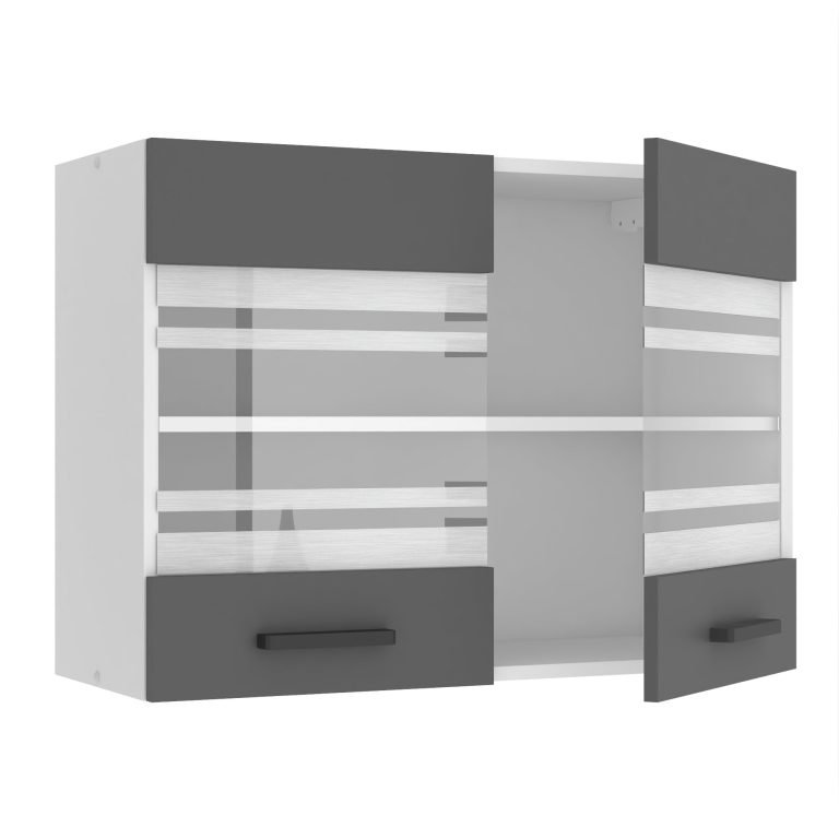 Belini Küchenschrank Premium Full Version oberer 80 cm Mattgrau Hersteller TOR SGW80/0/WT/SR/0/B1/PP

