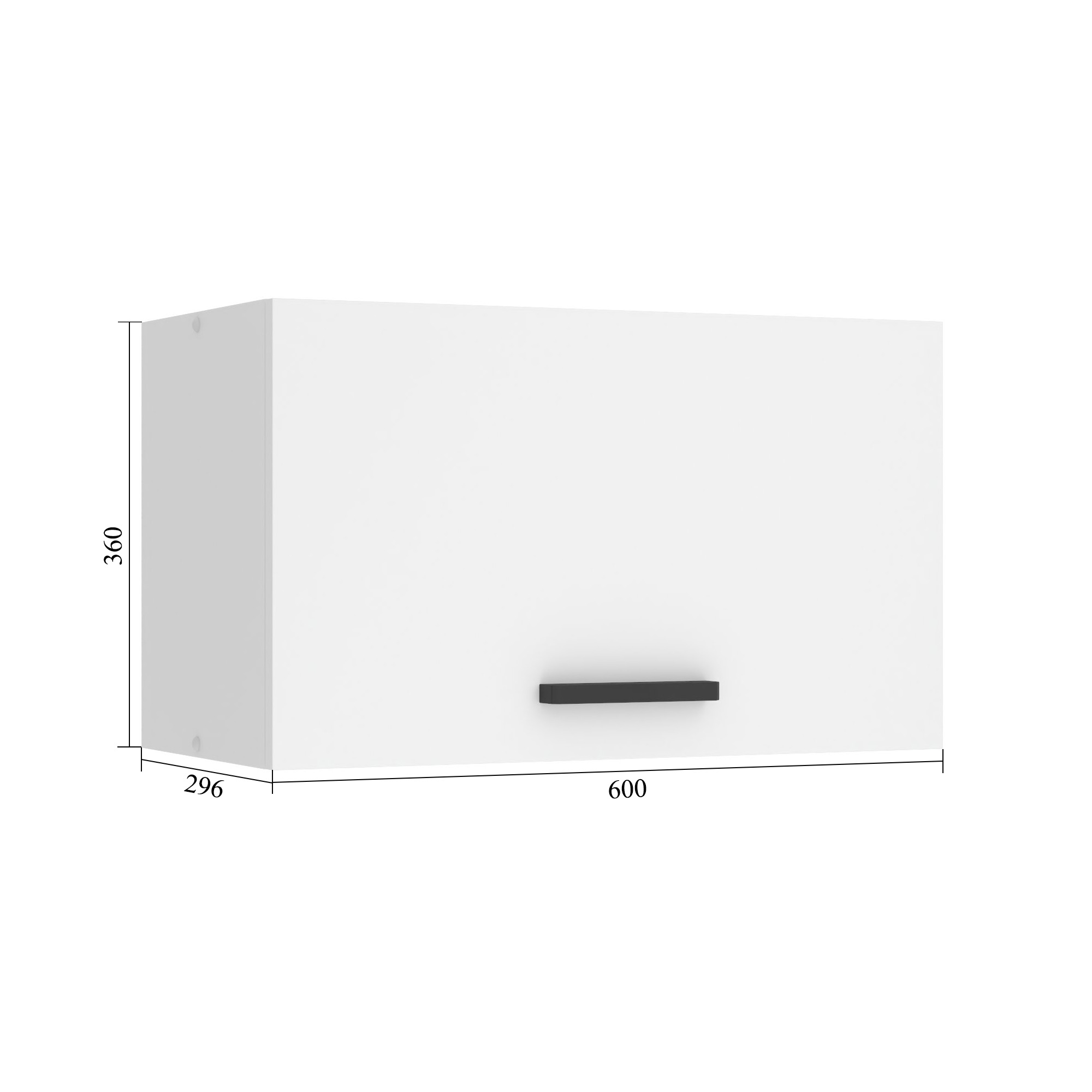 Belini Küchenschrank für Dunstabzugshaube Premium Full Version oberer 60 cm Mattgrau Hersteller TOR SGP60/0/WT/SR/0/B1/PP
