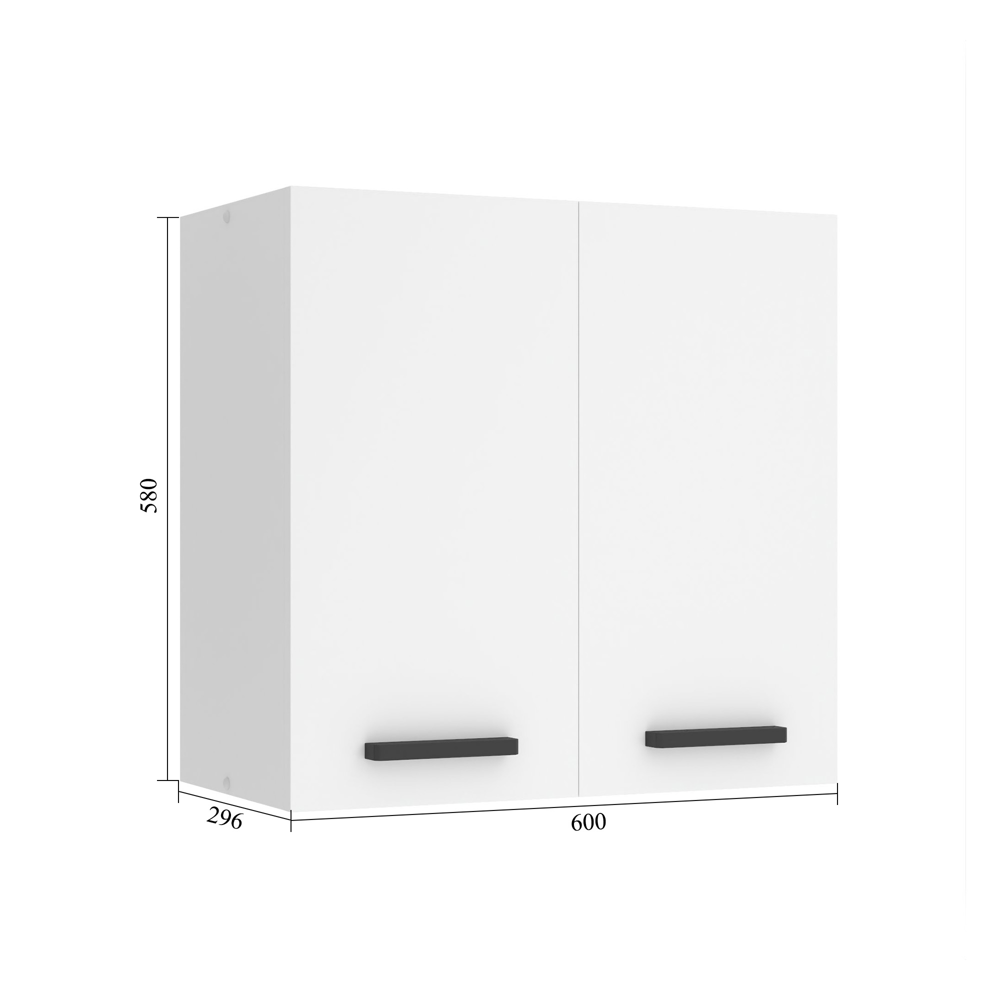 Belini Küchenschrank Premium Full Version oberer 60 cm Mattweiß Hersteller TOR SG2-60/0/WT/WT/0/B1/PP

