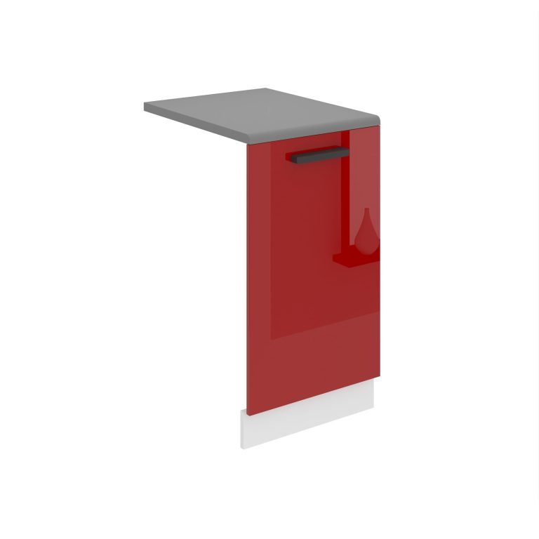 Belini untere Frontblende Belini Mattweiß Premium Full Version Unterschrank 45 cm Hochglanzrot mit Arbeitsplatte Hersteller INF PZ45/0/WT/R/B/B1/PP