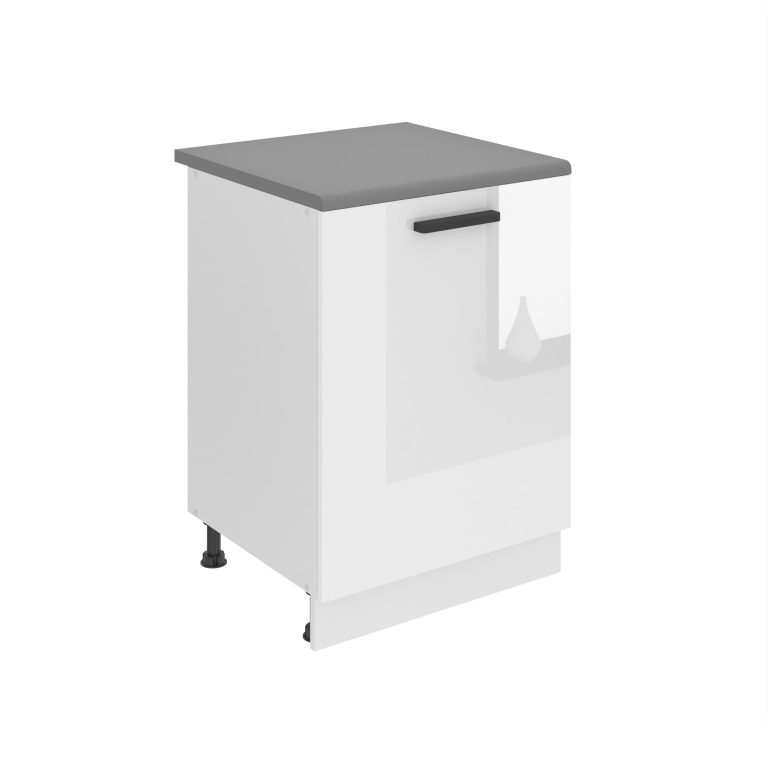 Belini Küchenschrank Premium Full Version Unterschrank 60 cm Hochglanzweiß mit Arbeitsplatte Hersteller INF SD60/0/WT/W/B/B1/PP

