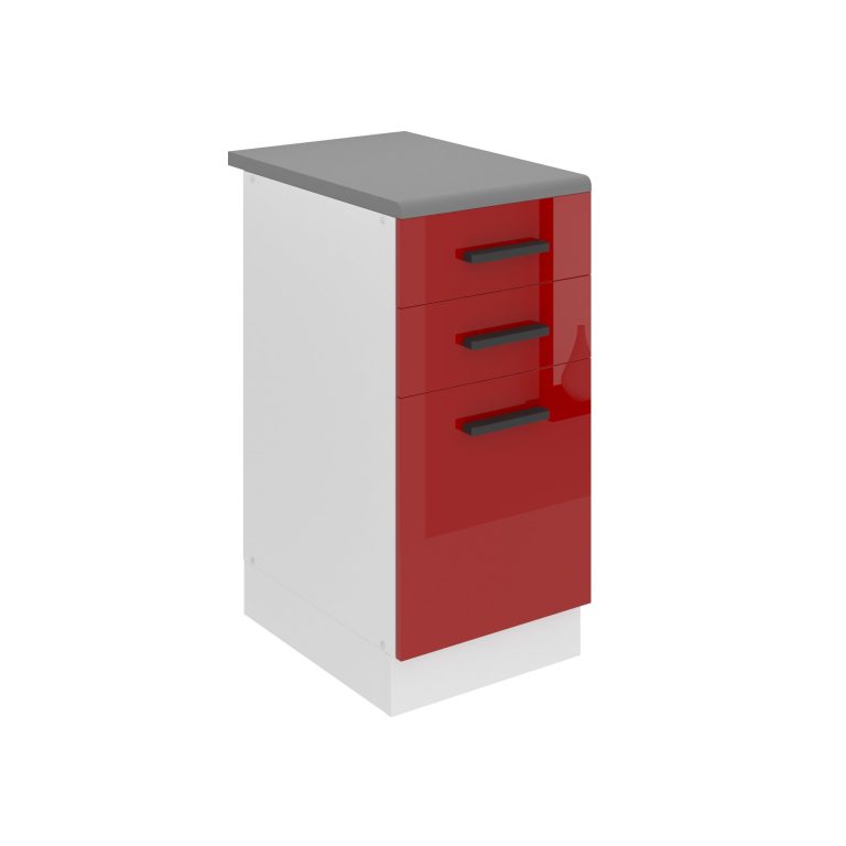 Küchenunterschrank 40cm Schubladen mit Arbeitsplatte INF SDSZ40WS/0/WT/R/B/B1/PP