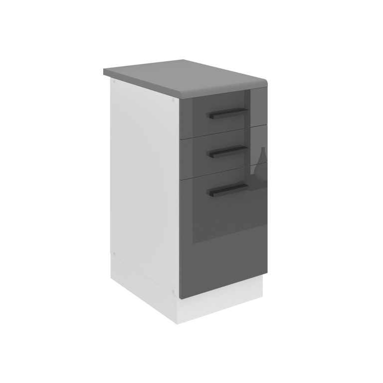 Küchenunterschrank 40cm Schubladen mit Arbeitsplatte INF SDSZ40WS/0/WT/S/B/B1/PP