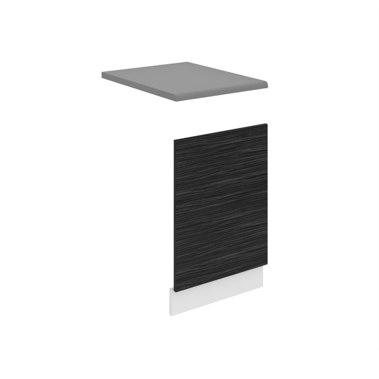 Belini  teilintegrierte Frontblende für Geschirrspüler Premium Full Version Unterschrank 45 cm königliches Ebenholz mit Arbeitsplatte Hersteller TOR PO45/0/WT/HK/B/B1/PP
