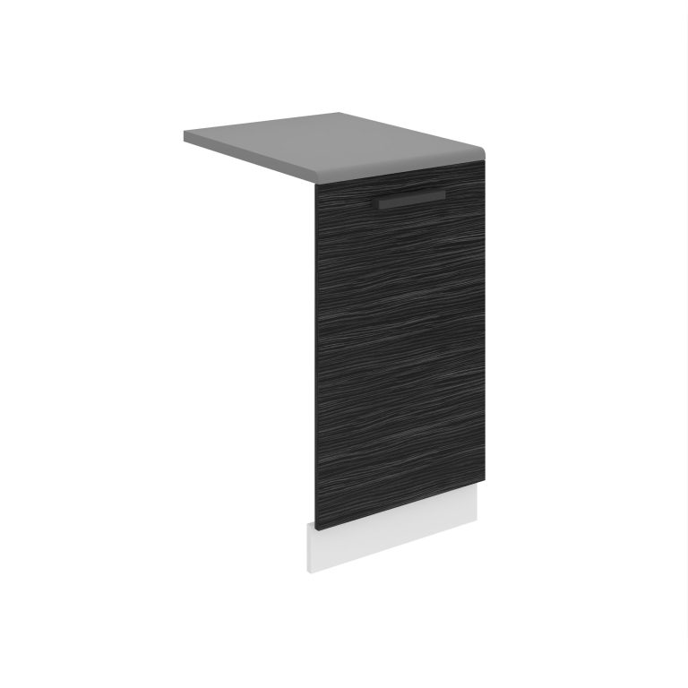 Belini untere Frontblende Belini Mattweiß Premium Full Version Unterschrank 45 cm königliches Ebenholz mit Arbeitsplatte Hersteller TOR PZ45/0/WT/HK/B/B1/PP
