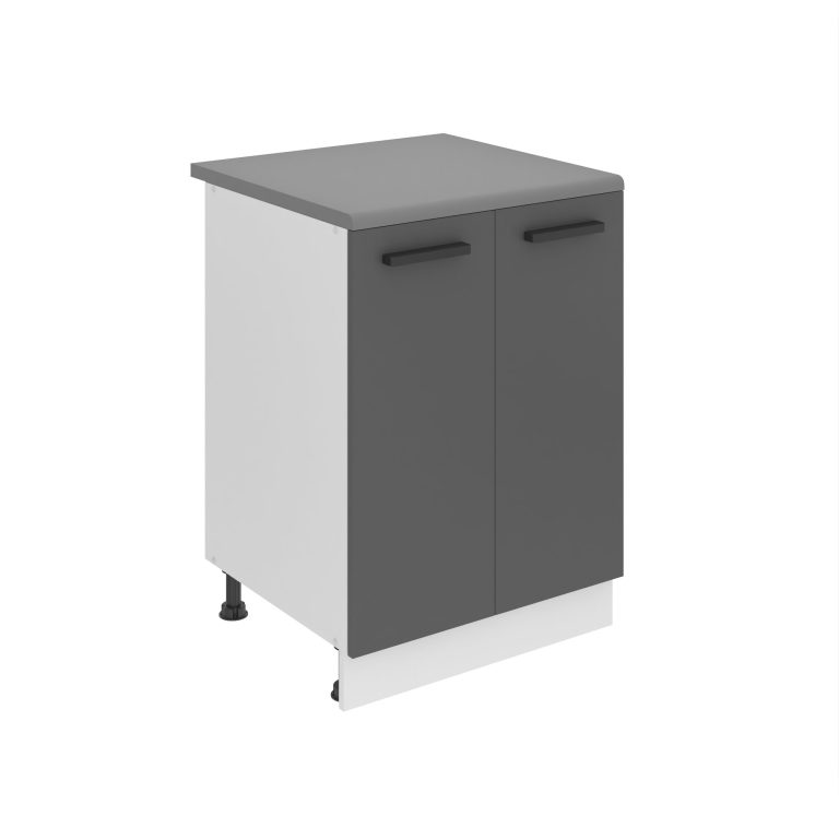 Belini unterschrank Premium Full Version Unterschrank 60 cm Mattgrau mit Arbeitsplatte Hersteller TOR SD2-60/0/WT/SR/B/B1/PP
