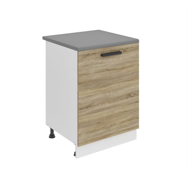 Belini Küchenschrank Premium Full Version Unterschrank 60 cm Sonoma-Eiche mit Arbeitsplatte Hersteller TOR SD60/0/WT/DS/B/B1/PP

