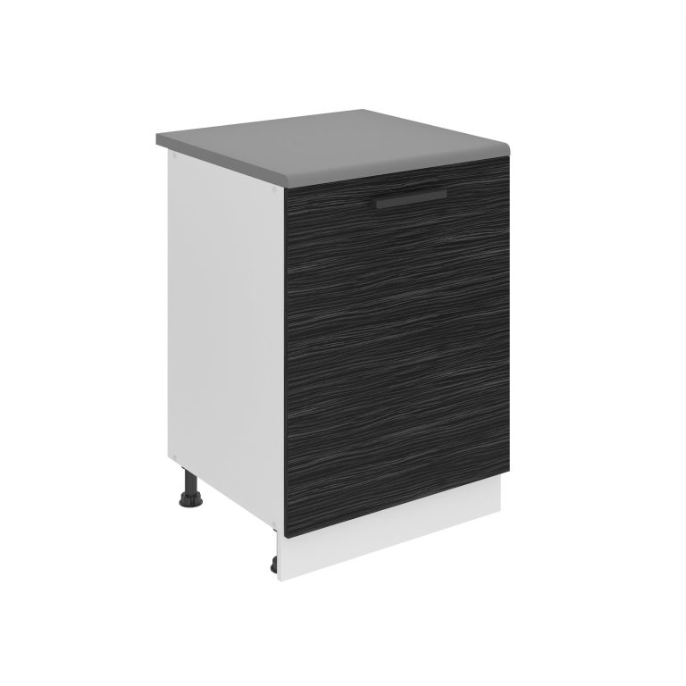 Belini Küchenschrank Premium Full Version Unterschrank 60 cm königliches Ebenholz mit Arbeitsplatte Hersteller TOR SD60/0/WT/HK/B/B1/PP

