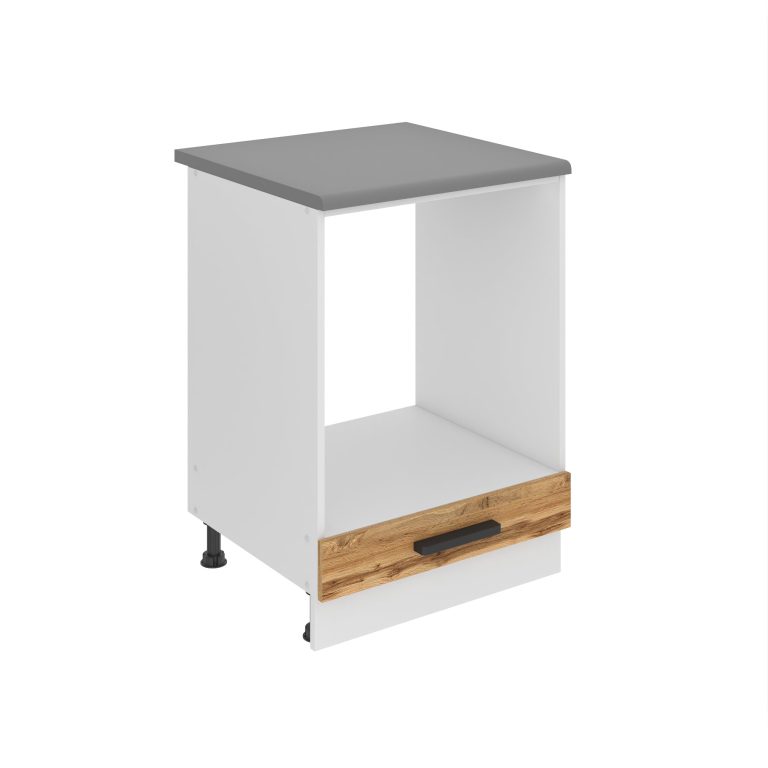 Belini Unterschrank zur Einbau des Backofens Premium Full Version Unterschrank 60 cm Wotan-Eiche mit Arbeitsplatte Hersteller TOR SDP60/0/WT/DW/B/B1/PP