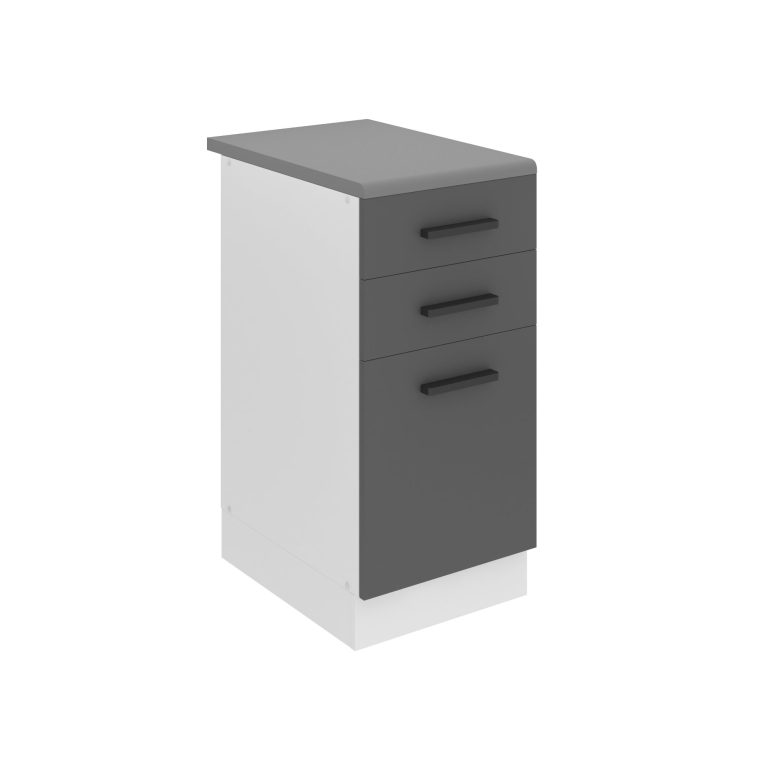 Küchenunterschrank 40cm Schubladen mit Arbeitsplatte TOR SDSZ40WS/0/WT/SR/B/B1/PP