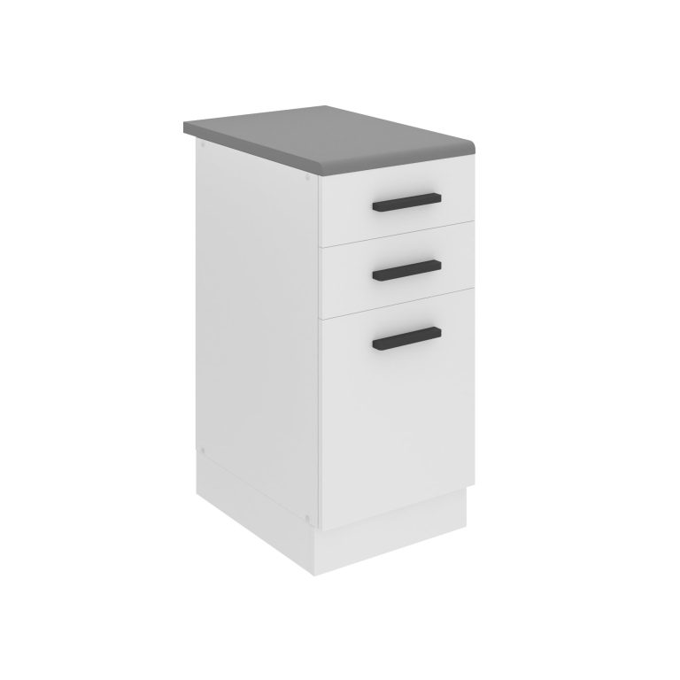 Küchenunterschrank 40cm Schubladen mit Arbeitsplatte TOR SDSZ40WS/0/WT/WT/B/B1/PP