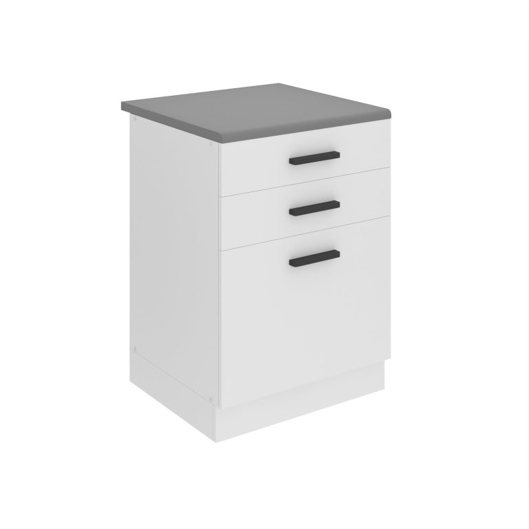 Küchenunterschrank 60cm Schubladen mit Arbeitsplatte TOR SDSZ60WS/0/WT/WT/B/B1/PP