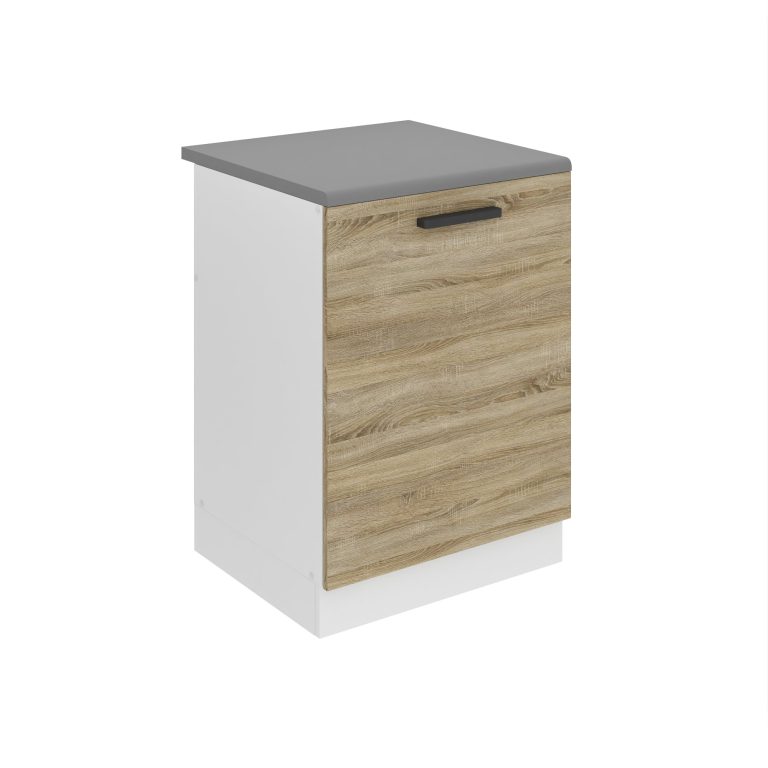 Belini Spülenschrank Premium Full Version Unterschrank 60 cm Sonoma-Eiche mit Arbeitsplatte Hersteller TOR SDZ60/0/WT/DS/B/B1/PP

