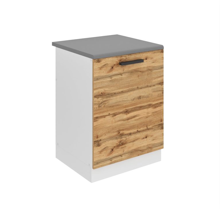 Belini Spülenschrank Premium Full Version Unterschrank 60 cm Wotan-Eiche mit Arbeitsplatte Hersteller TOR SDZ60/0/WT/DW/B/B1/PP

