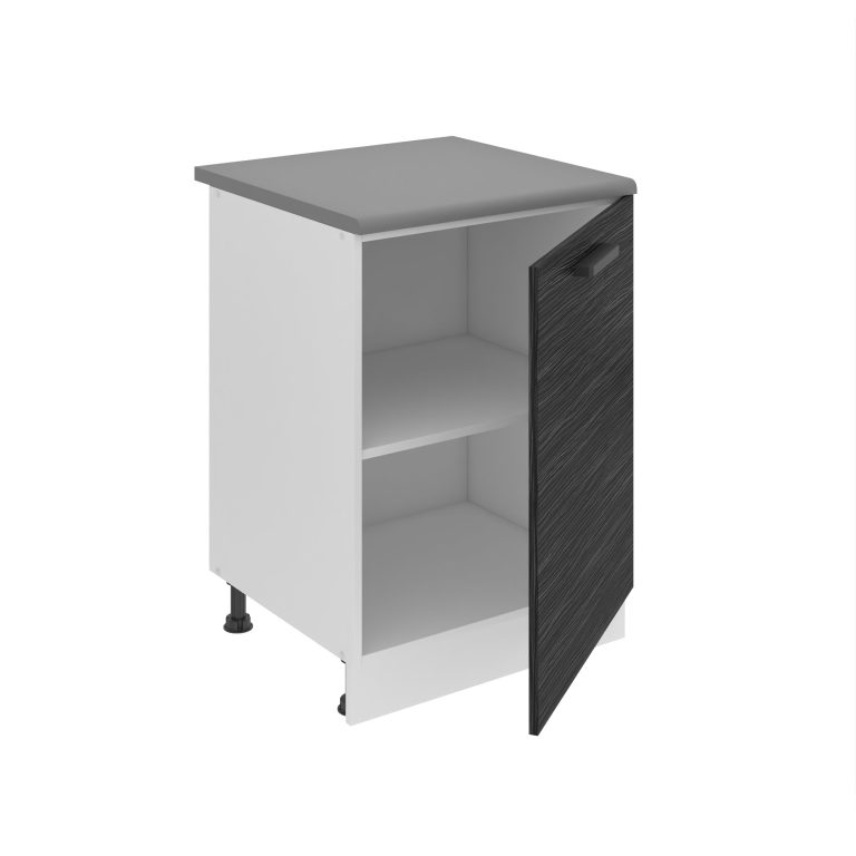 Belini Küchenschrank Premium Full Version Unterschrank 60 cm königliches Ebenholz mit Arbeitsplatte Hersteller TOR SD60/0/WT/HK/B/B1/PP

