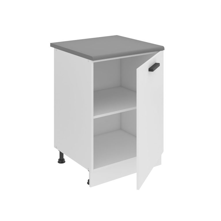 Belini Küchenschrank Premium Full Version Unterschrank 60 cm Mattweiß mit Arbeitsplatte Hersteller TOR SD60/0/WT/WT/B/B1/PP

