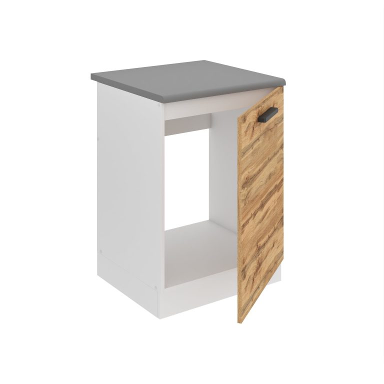 Belini Spülenschrank Premium Full Version Unterschrank 60 cm Wotan-Eiche mit Arbeitsplatte Hersteller TOR SDZ60/0/WT/DW/B/B1/PP

