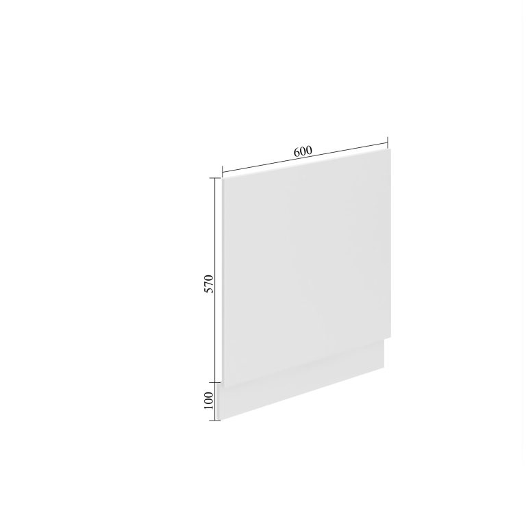 Belini teilintegrierte Frontblende für Geschirrspüler Premium Full Version Unterschrank 60 cm Wotan-Eiche mit Arbeitsplatte Hersteller TOR PO60/0/WT/DW/B/B1/PP