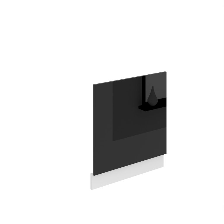 Belini teilintegrierte Frontblende für Geschirrspüler Premium Full Version 60 cm Hochglanzschwarz ohne Arbeitsplatte Hersteller INF PO60/0/WT/B/0/B1/PP
