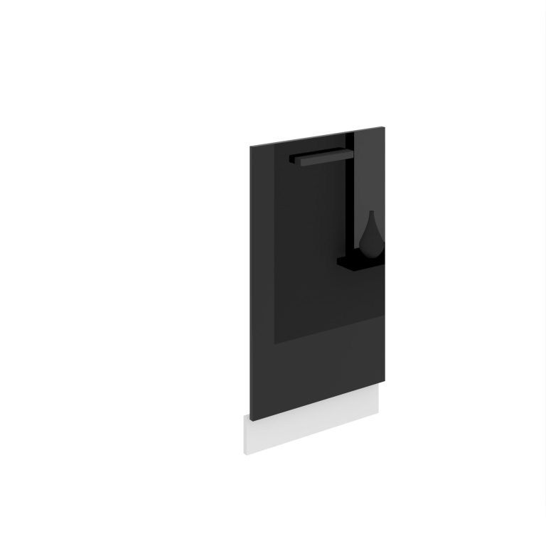 Belini verdeckte Frontblende für Geschirrspüler Premium Full Version 45 cm Hochglanzschwarz ohne Arbeitsplatte Hersteller INF PZ45/0/WT/B/0/B1/PP
