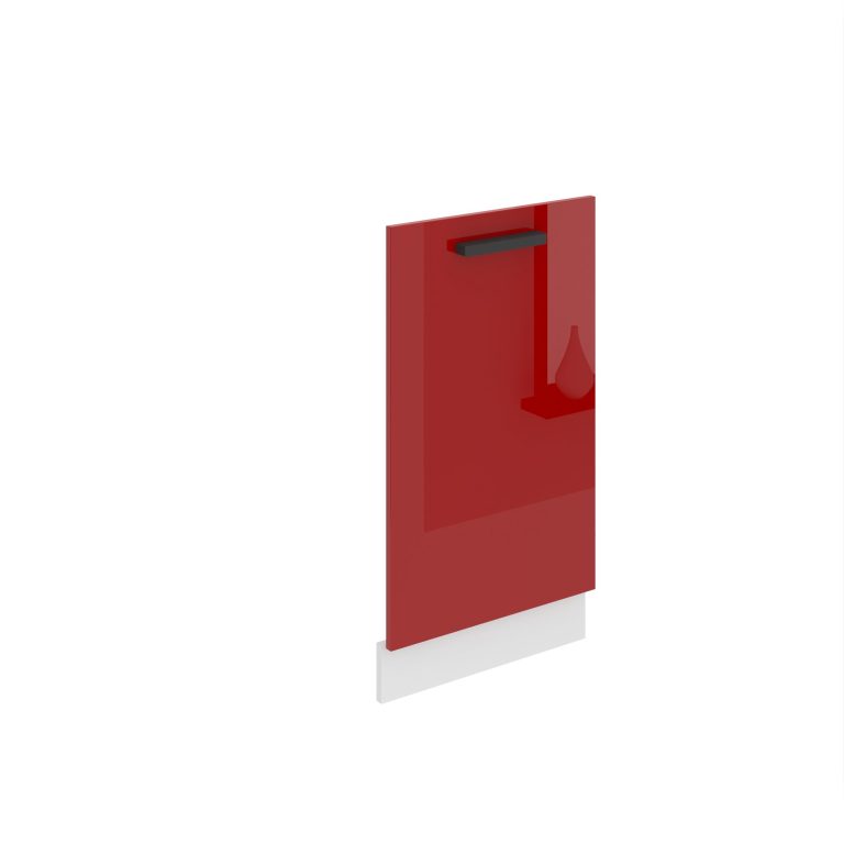 Belini verdeckte Frontblende für Geschirrspüler Premium Full Version 45 cm Hochglanzrot ohne Arbeitsplatte Hersteller INF PZ45/0/WT/R/0/B1/PP
