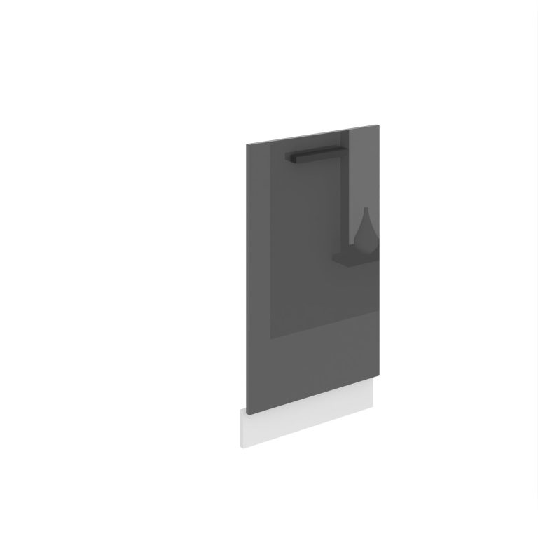 Belini verdeckte Frontblende für Geschirrspüler Premium Full Version 45 cm Hochglanzgrau ohne Arbeitsplatte Hersteller INF PZ45/0/WT/S/0/B1/PP
