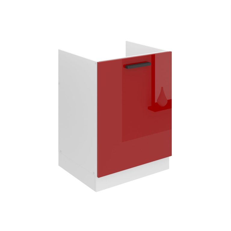 Belini Spülenschrank Premium Full Version 60 cm Hochglanzrot ohne Arbeitsplatte Hersteller INF SDZ60/0/WT/R/0/B1/PP
