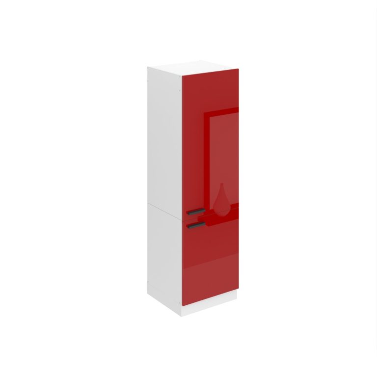 Belini Hoher Küchenschrank zur Einbau des Kühlschranks Premium Full Version 60 cm Hochglanzrot Hersteller INF SSL60/0/WT/R/0/B1/PP
