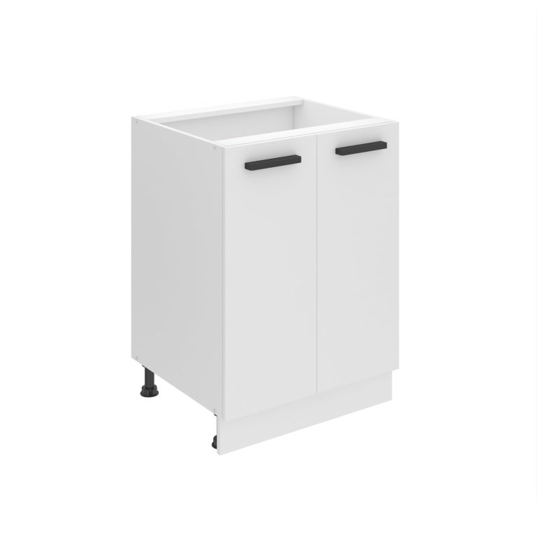 Belini Unterschrank Premium Full Version 60 cm Mattweiß ohne Arbeitsplatte Hersteller TOR SD2-60/0/WT/WT/0/B1/PP
