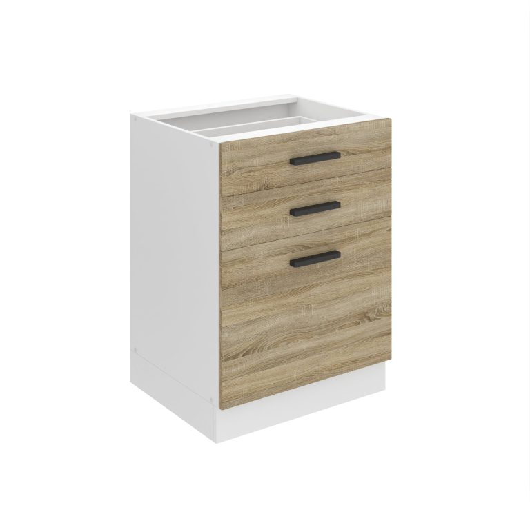 Küchenunterschrank 60cm Schubladen TOR SDSZ60WS/0/WT/DS/0/B1/PP