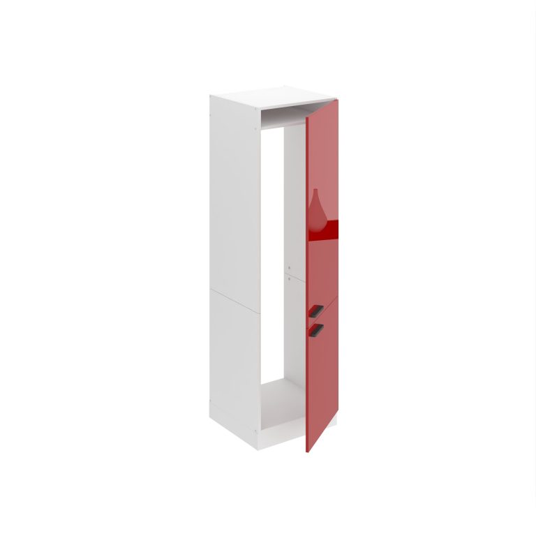 Belini Hoher Küchenschrank zur Einbau des Kühlschranks Premium Full Version 60 cm Hochglanzrot Hersteller INF SSL60/0/WT/R/0/B1/PP
