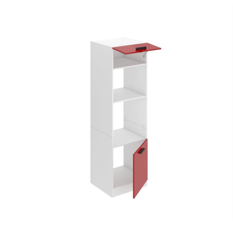 Belini Hoher Küchenschrank zur Einbau des Backofens Premium Full Version 60 cm Hochglanzrot Hersteller INF SSP60/0/WT/R/0/B1/PP

