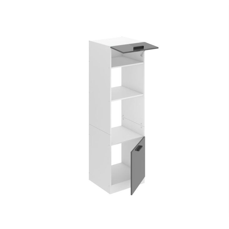 Belini Hoher Küchenschrank zur Einbau des Backofens Premium Full Version 60 cm Hochglanzgrau Hersteller INF SSP60/0/WT/S/0/B1/PP

